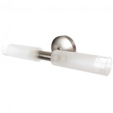 Φωτιστικό Μπάνιου 32cm με 2 ντουί G9 για τοποθέτηση σε Τοίχο σε Νίκελ Ματ 1039-SN